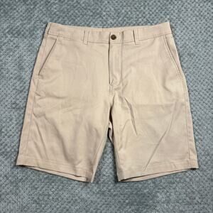 Mizzen + Main Men's 9" Baron Khaki Casual Short Sz 32W